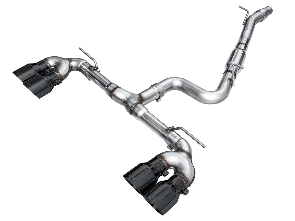 [AWE3020-43658] Awe Tuning - Vw Mk8 Golf R Exhaust Quad Black Tips
