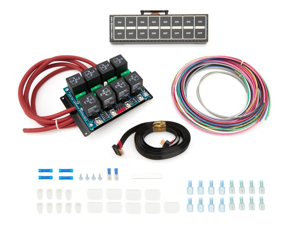 Auto Rod Controls - 8 Switch In-Dash Control Module C/F Finish