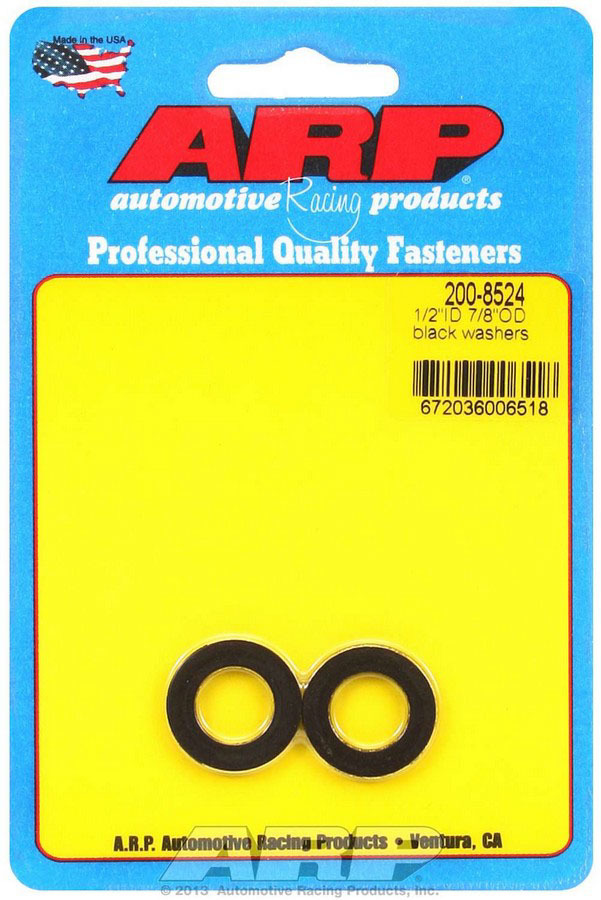 ARP - Black Washers - 1/2 Id X 7/8 Od (2pk)