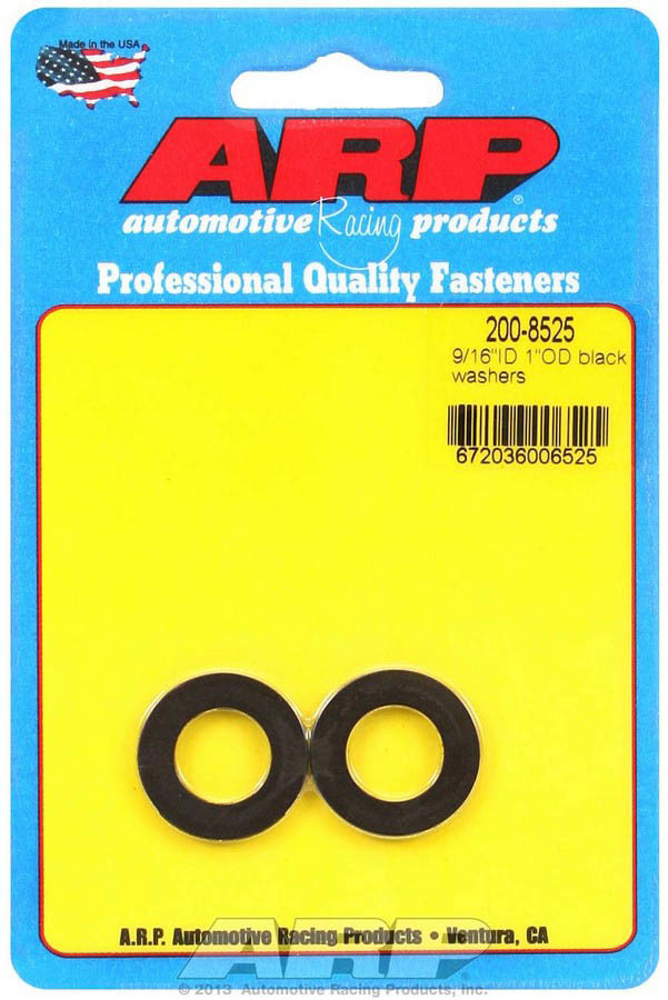 ARP - Black Washer - 9/16 Id x 1 Od 2pk