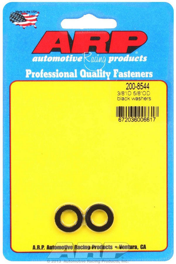 ARP - Black Washers - 3/8 Id X 5/8 Od (2)