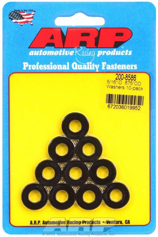Arp - Black Washers - 5/16 Id X .675 Od (10)