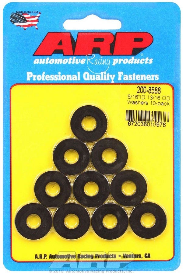 ARP - Black Washers - 5/16 Id X 13/16 Od (10)