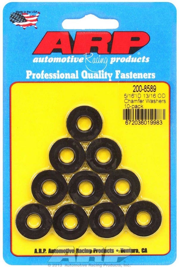 ARP - Black Washers - 5/16 ID x 13/16 OD (10)