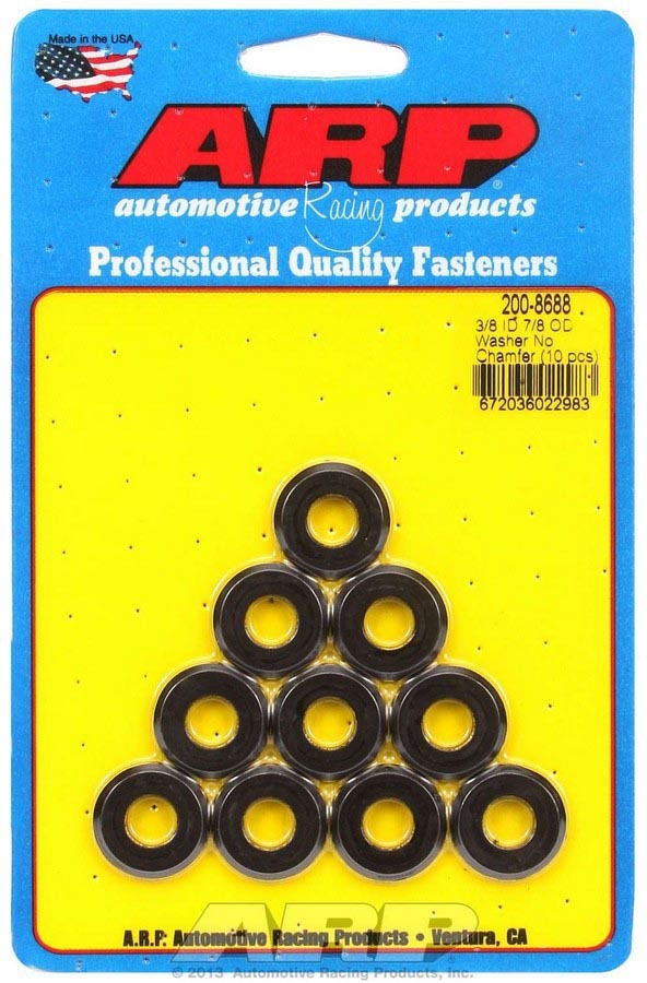 ARP - Black Washers - 3/8 Id X 7/8 Od (10)