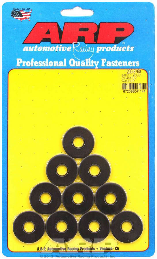 Arp - Black Washers - 3/8 Id X 1.200 Od W/Chamfer 10Pk