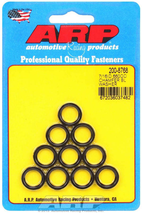 ARP - Black Washers - 7/16 ID x .660 OD (10)