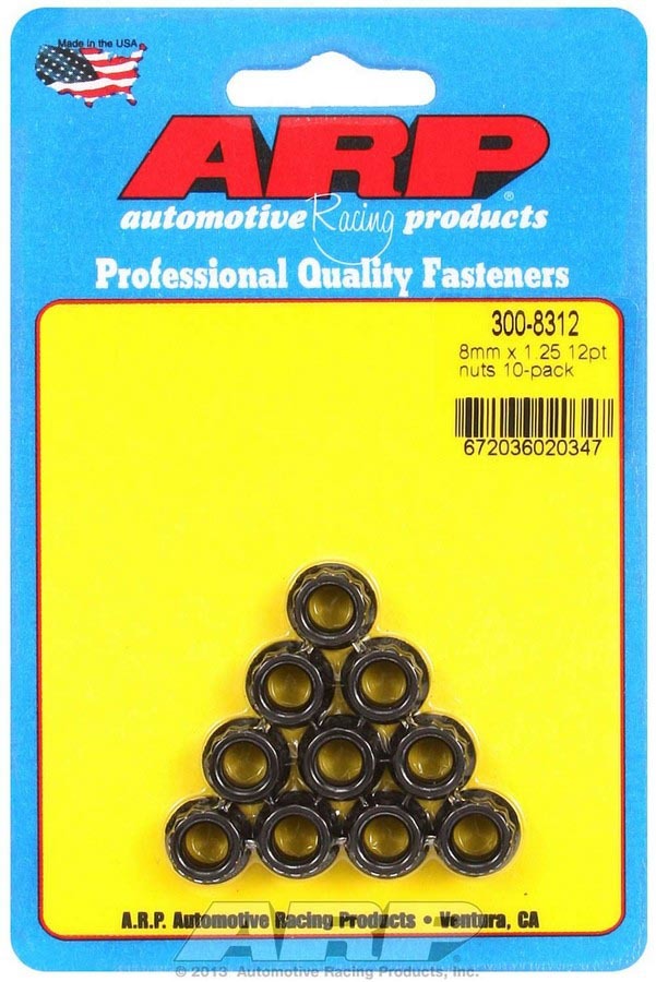 ARP - 8mm X 1.25 12pt. Nuts (10)