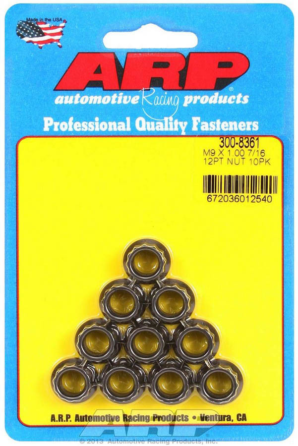 Arp - 9mm X 1.00 12pt. Nuts (10)