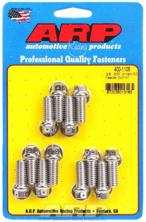ARP - S/S Header Bolt Kit - 3/8 x .875 UHL (12)