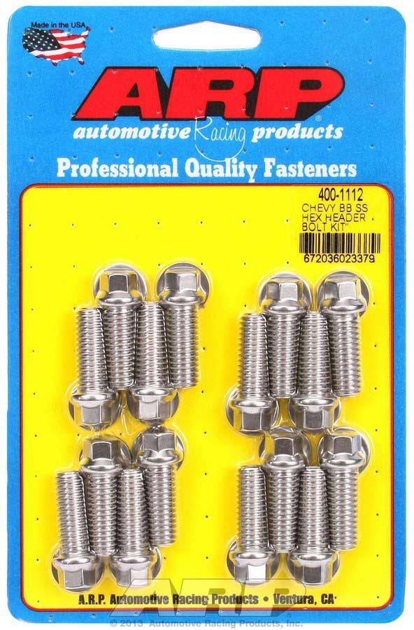 ARP - S/S Header Bolt Kit - 3/8 X 1.00 Uhl (16)