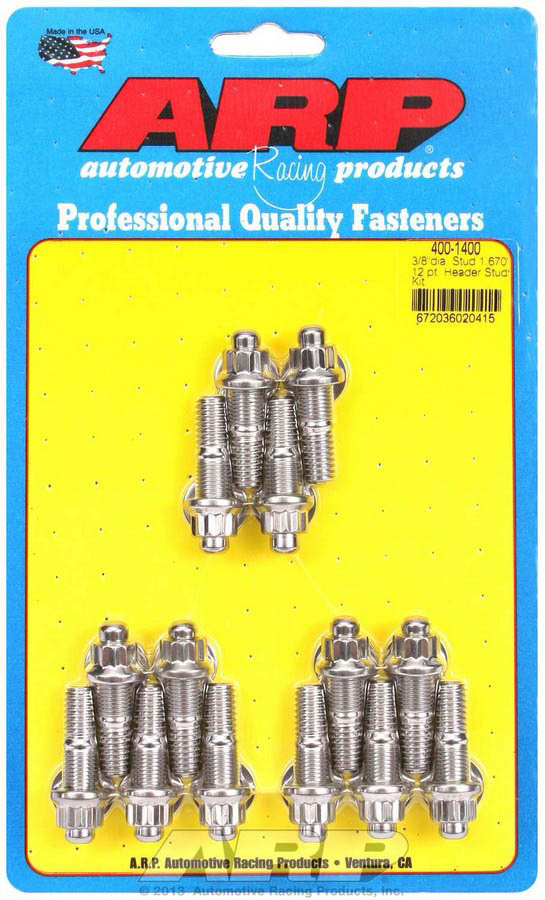 ARP - S/S Header Stud Kit - 3/8 X .750 UHL (14)