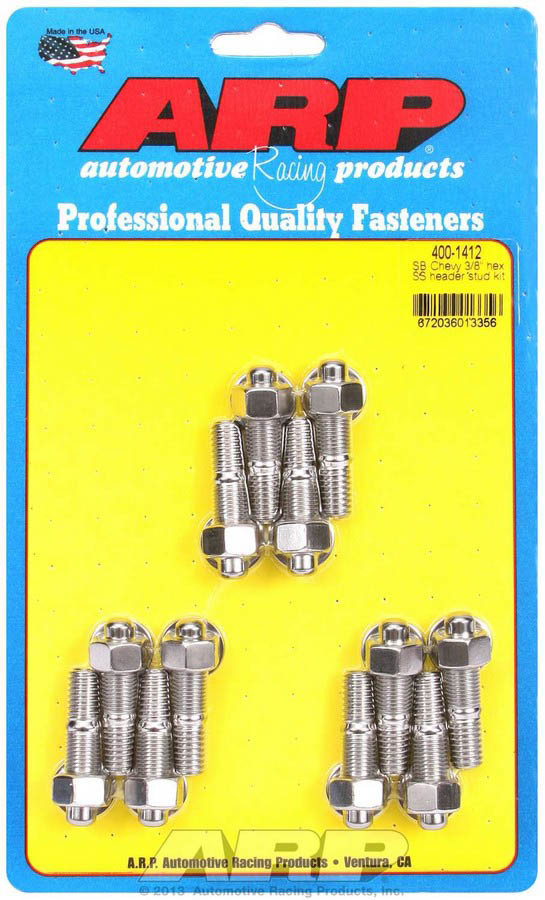 ARP - S/S Header Stud Kit - 3/8 X 1.670 OAL (12)