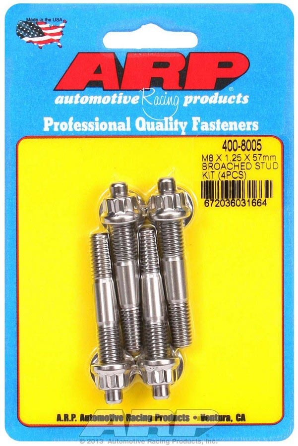 ARP - S/S Stud Kit - (4) M8 x 1.25in x  57mm
