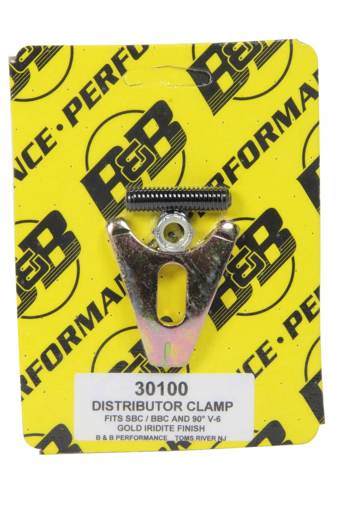 B And B Performance Products - Distributor Clamp - Chevy V8- Gold