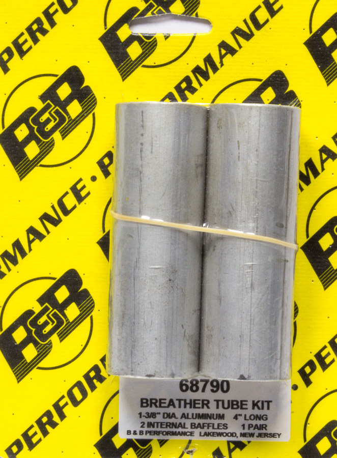 [BBP68790] B And B Performance Products - Aluminum 4in V/C Breather Tube Kit (Pair)