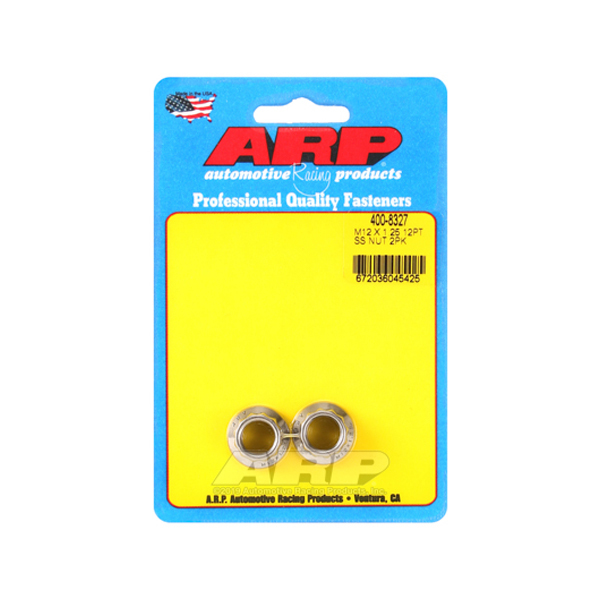 ARP - 12mm X 1.25 S/S Nut Kit 12pt 2pk