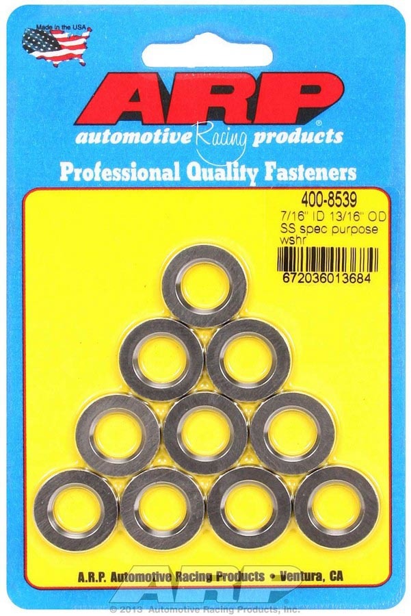ARP - S/S Flat Washers - 7/16 ID x 13/16 OD (10)