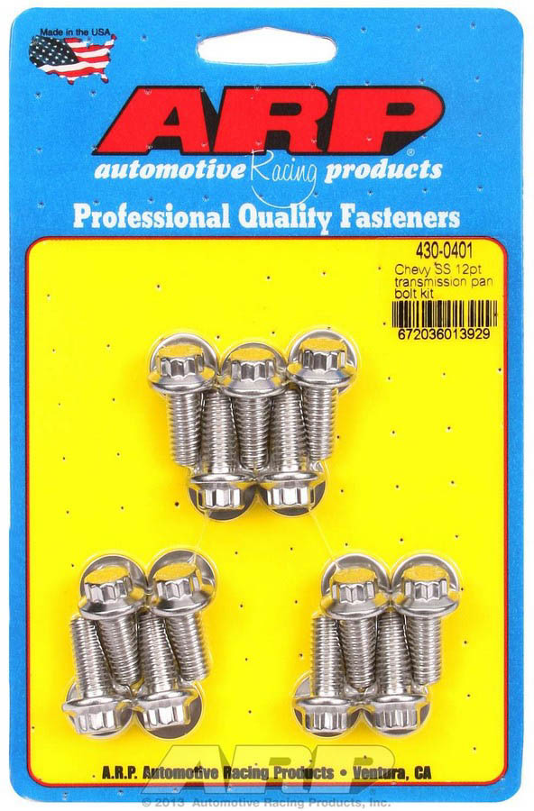 Arp - S/S Trany Pan Bolt Kit 12pt.