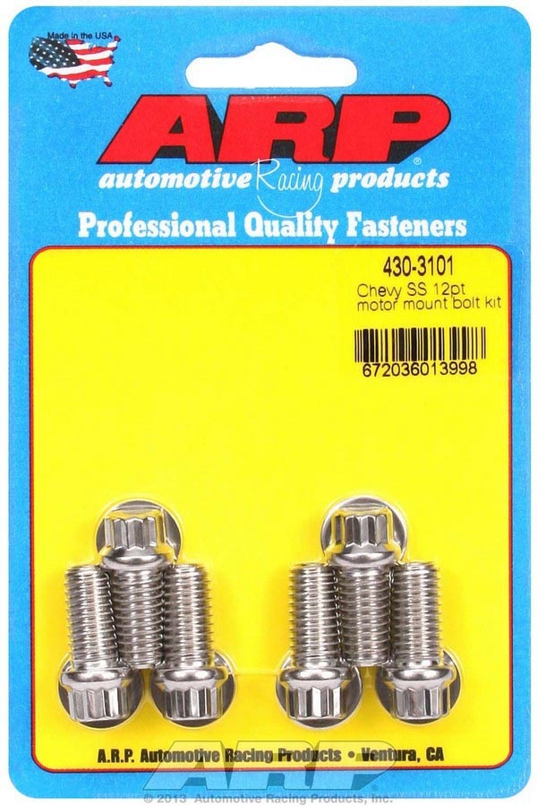 ARP - Chevy S/S Motor Mount Bolt Kit - 12pt.
