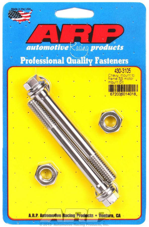ARP - Chevy S/S Motor Mount To Frame Bolt Kit - 6pt.