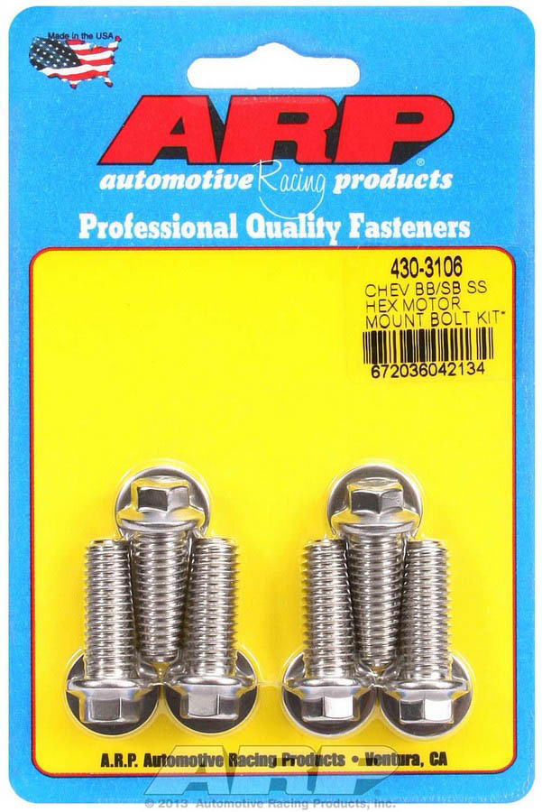 Arp - Motor Mount Bolt Kit 6pt. Chevy