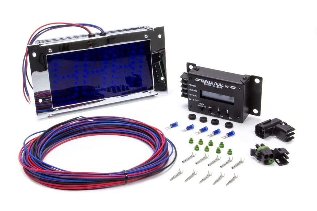 [BRPMEGADIAL-BB] Biondo Racing Products - Mega Dial Board - Black W/Blue Leds