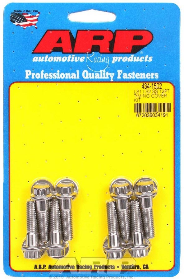 ARP - S/S Timing Cover Bolt Kit - 12pt. LS1/LS2