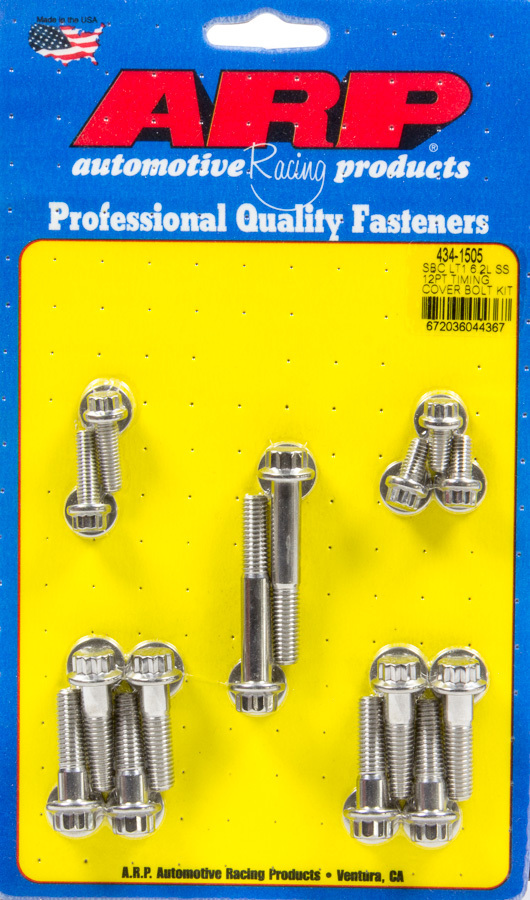ARP - Timing Cover Bolt Kit GM LT1 6.2L 12pt S/S