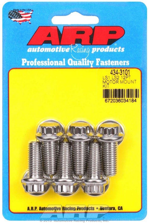 ARP - S/S Motor Mount Bolt Kit 12pt. LS1/LS2