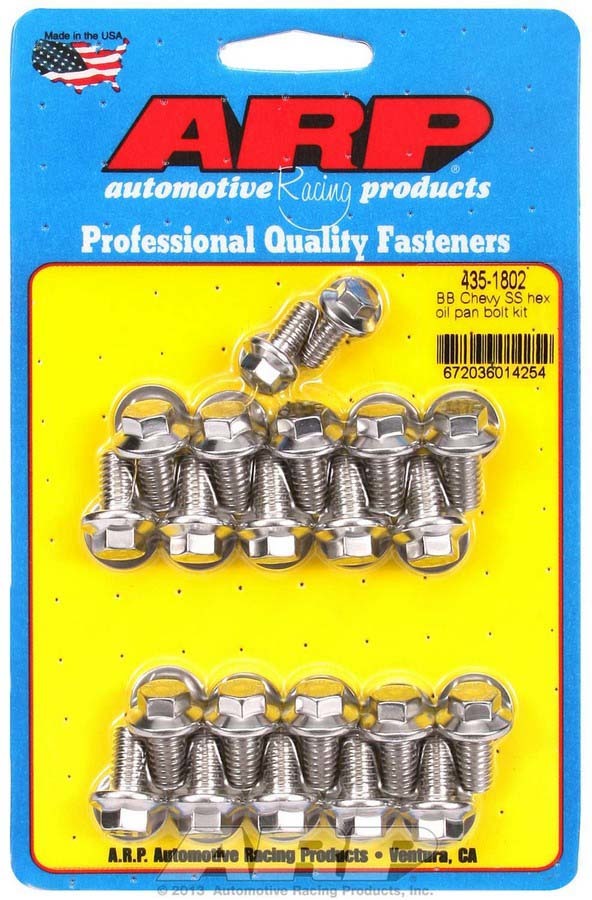 Arp - Bbc S/S Oil Pan Bolt Kit 6Pt