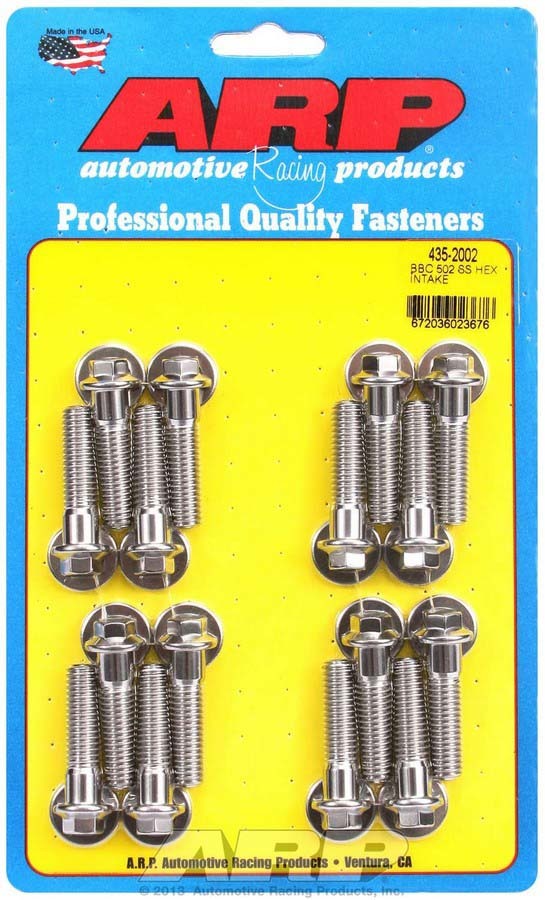 Arp - Bbc S/S Intake Bolt Kit - 6Pt. 502