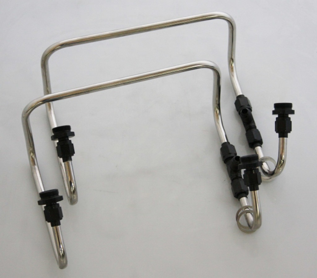 [BDSPL-9714] Blower Drive Service - Dual Carb Fuel Line Kit Dominator - Side Mnt.