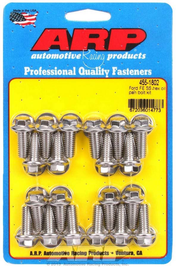 ARP - BBF S/S Oil Pan Bolt Kit 6pt.