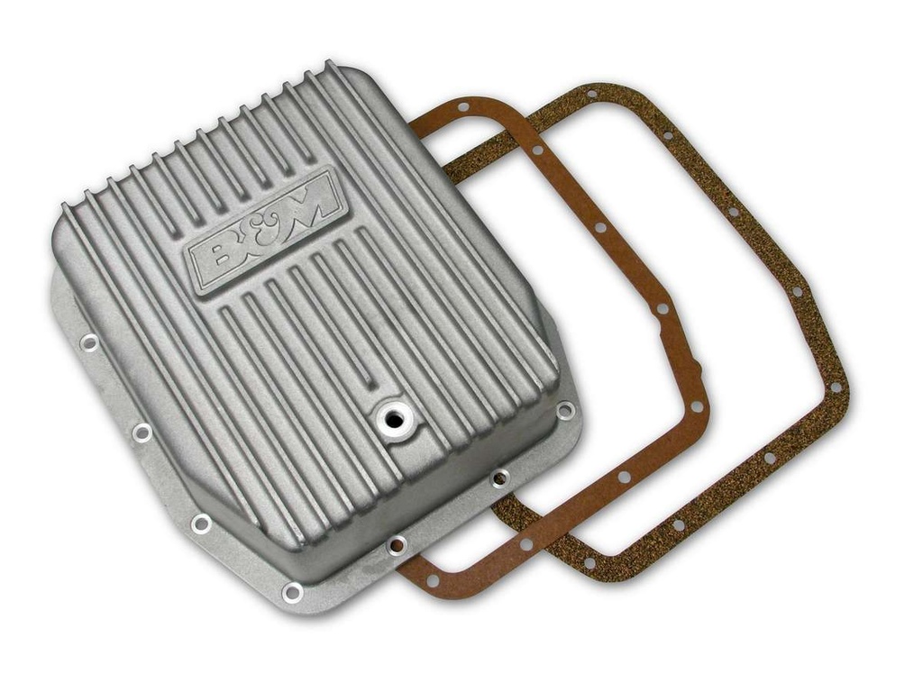 B And M Automotive - Cast Alm Trans Pan Ford AODE/4R70W - Deep Style