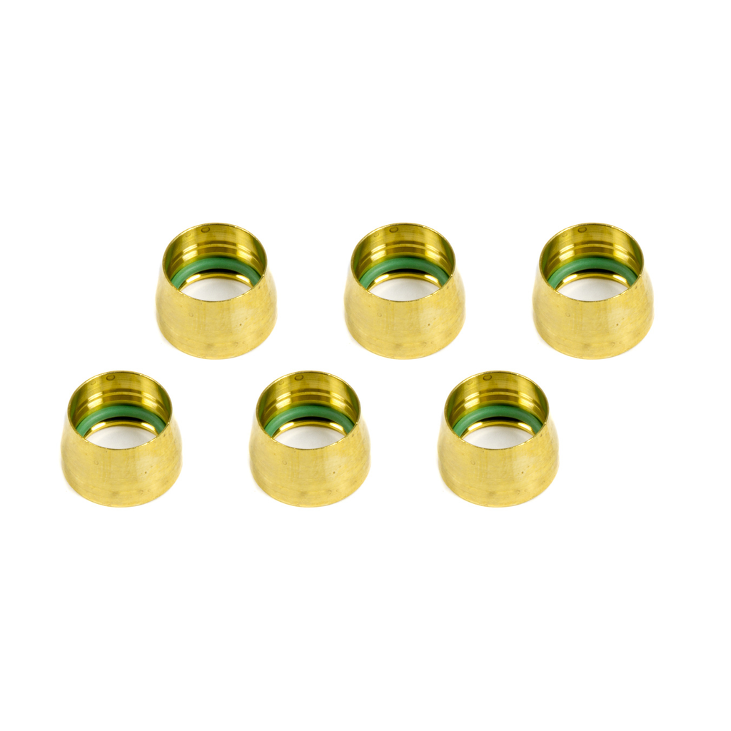 [AERFCM2432] Aeroquip -10 Replacement A/C Brass Sleeves (6pk)