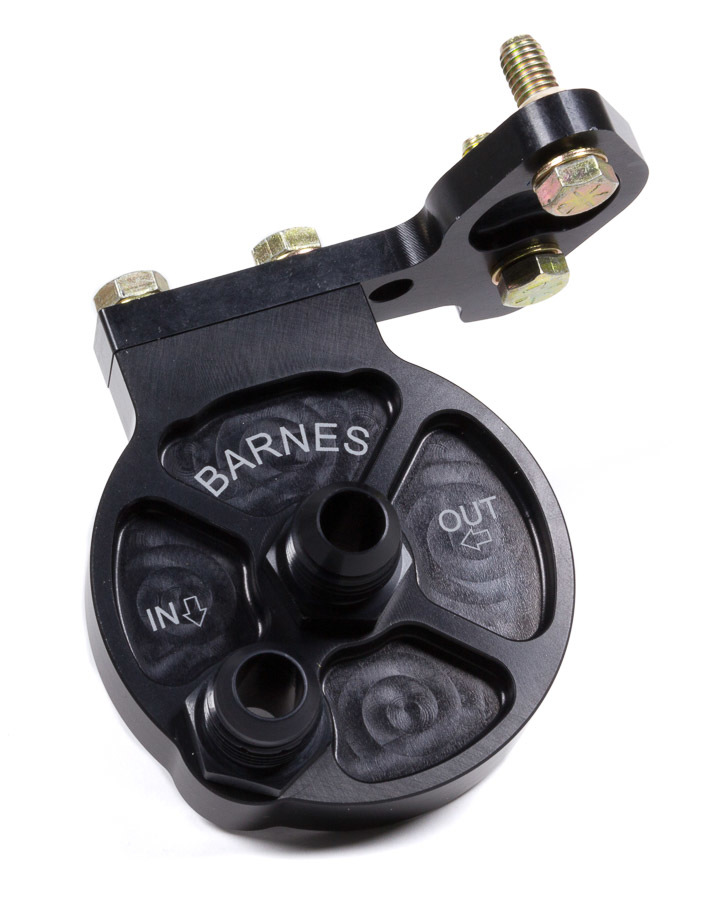 [BAR8930-10] Barnes - Billet Oil Filter Mount Front Mount -10 Fittings
