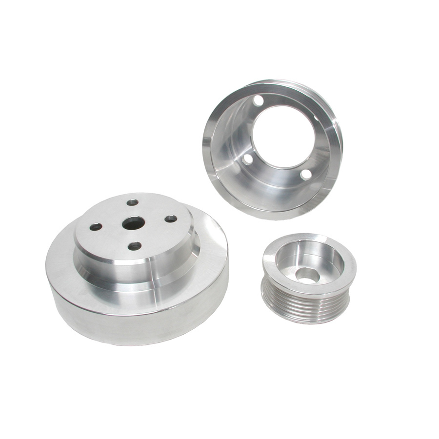 [BBK1553] Bbk Performance - 3Pc. Aluminum Pulley Kit - 79-93 Mustang