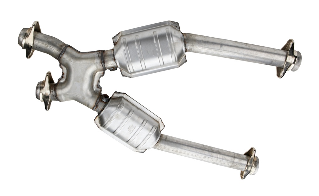 [BBK1638] BBK Performance - 2-1/2 Off-Road Mid Pipe w/Converters - GT/Cobra