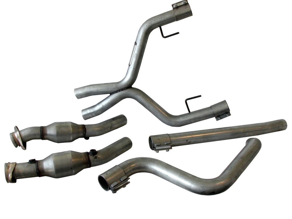 [BBK4011] Bbk Performance - Off-Road X-Pipe W/Conv. - 05-09 Mustang V6
