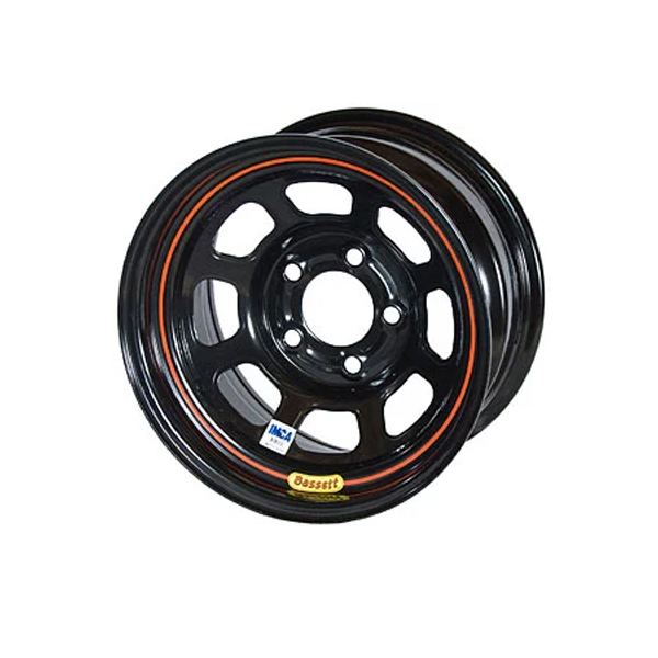[BAS47SN3] Bassett - 14x7 5x100Mm 3In Bs D-Hole Light Black