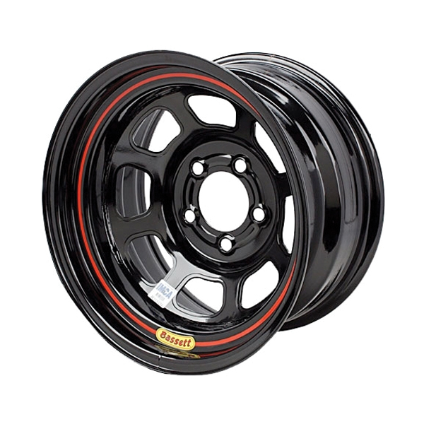 [BAS57RN4] Bassett - Wheel 15in X 7in 5x100mm Dot Black