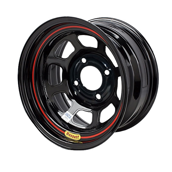 [BAS57RT4] Bassett - Wheel 15in X 7in 4x4.5in Dot Black