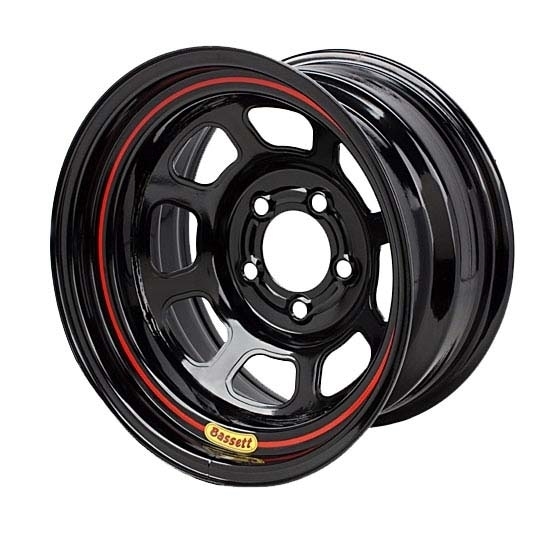 [BAS57SH35] Bassett - Wheel 15x7 D Hole 4 X 100mm 3.5in Black