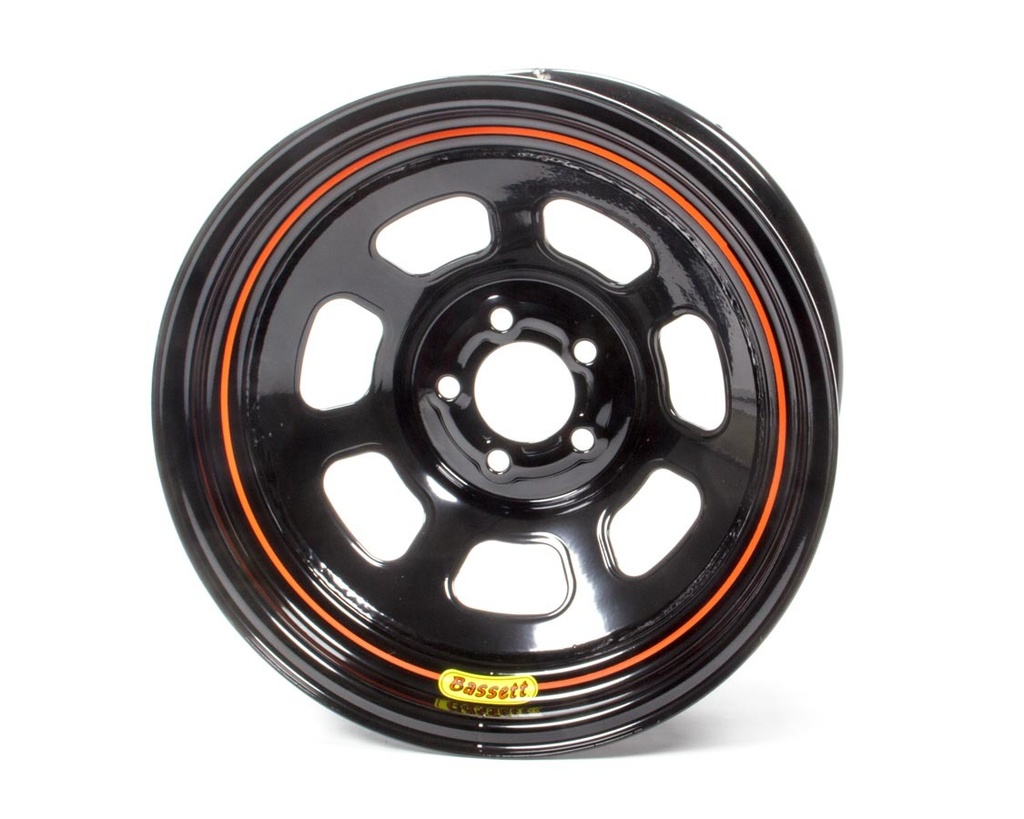 [BAS57SN3] Bassett - Wheel 15x7 5x100mm D-Hole 3in BS Black