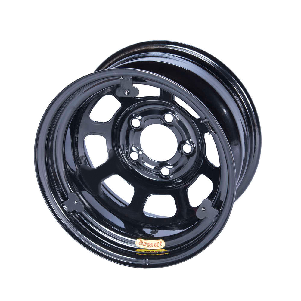 [BAS58A52IRING] Bassett - 15X8 Imca Black Inertia 5X5 W/Tab