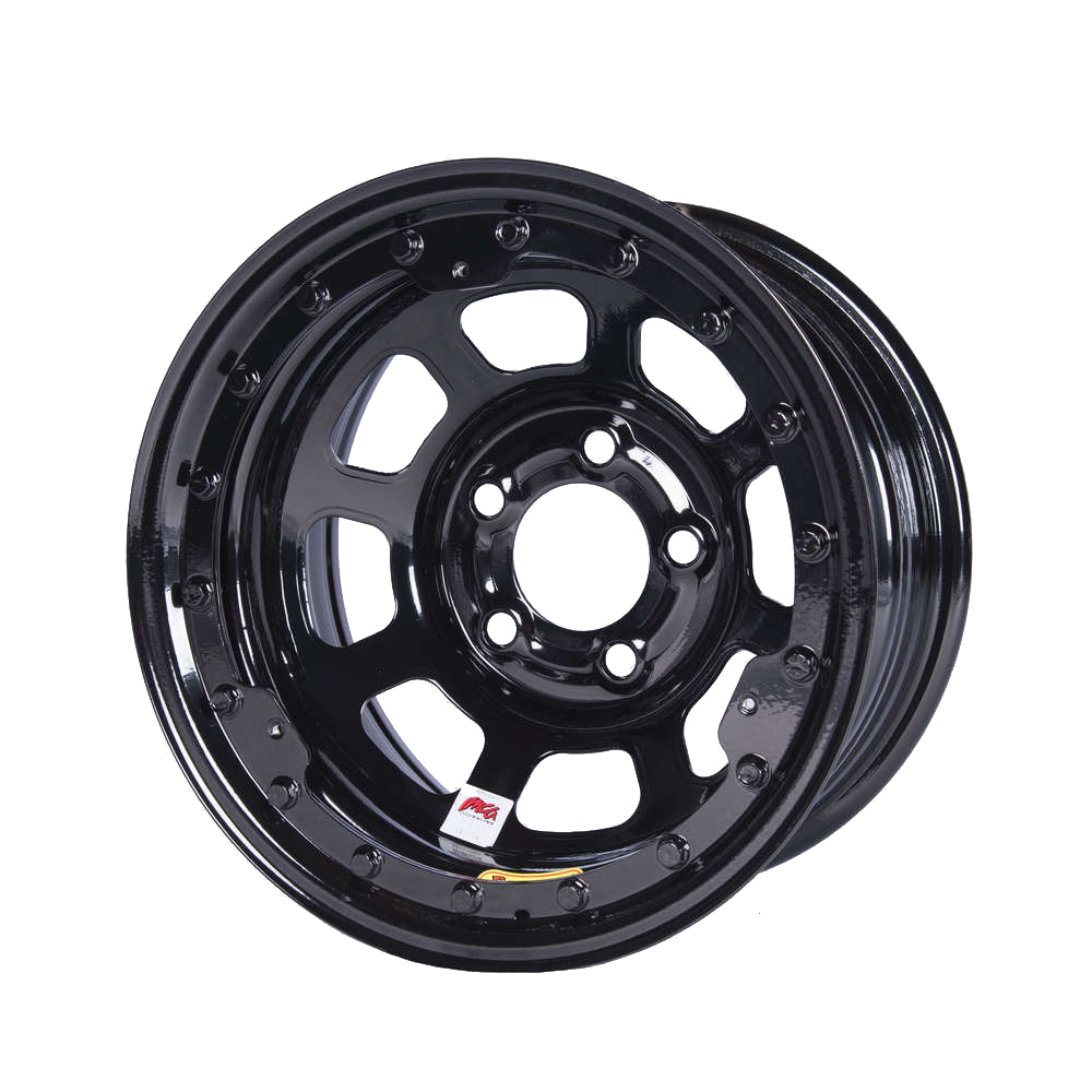 [BAS58D52ILK] Bassett - 15x8 Imca B/Lock Wheel Black D-Hole 5x5
