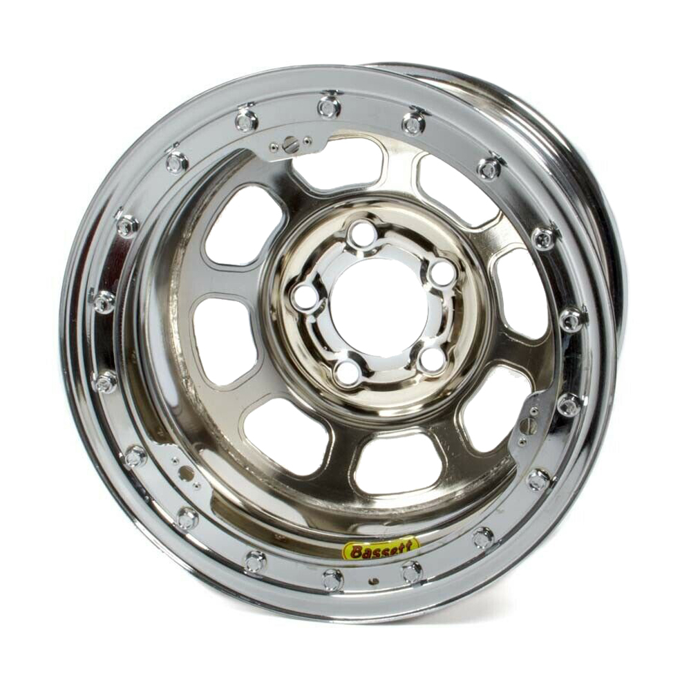 [BAS58DC4ICLK] Bassett - 15x8 B/L Chrome Wheel 4.75BC 4in BS