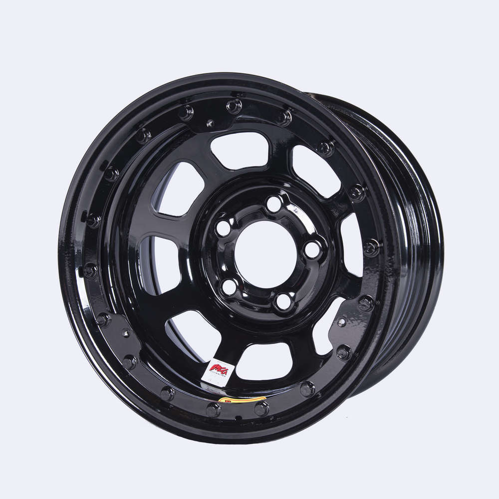 [BAS58DC4ILK] Bassett - 15X8 Imca B/Lock Wheel Black D-Hole 5X4.75