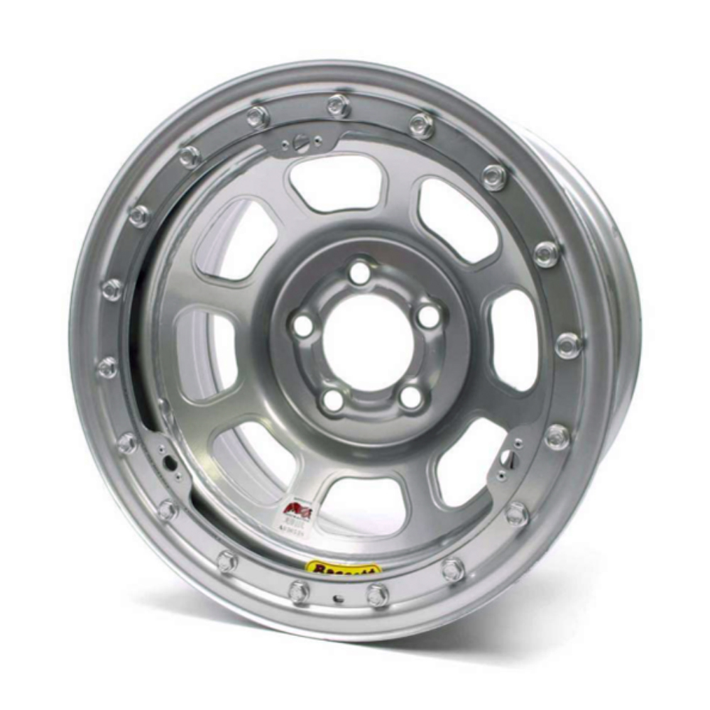 [BAS58DF2ISLK] Bassett - 15X8 Imca B/Lock Wheel D-Hole Silver 5x4.50
